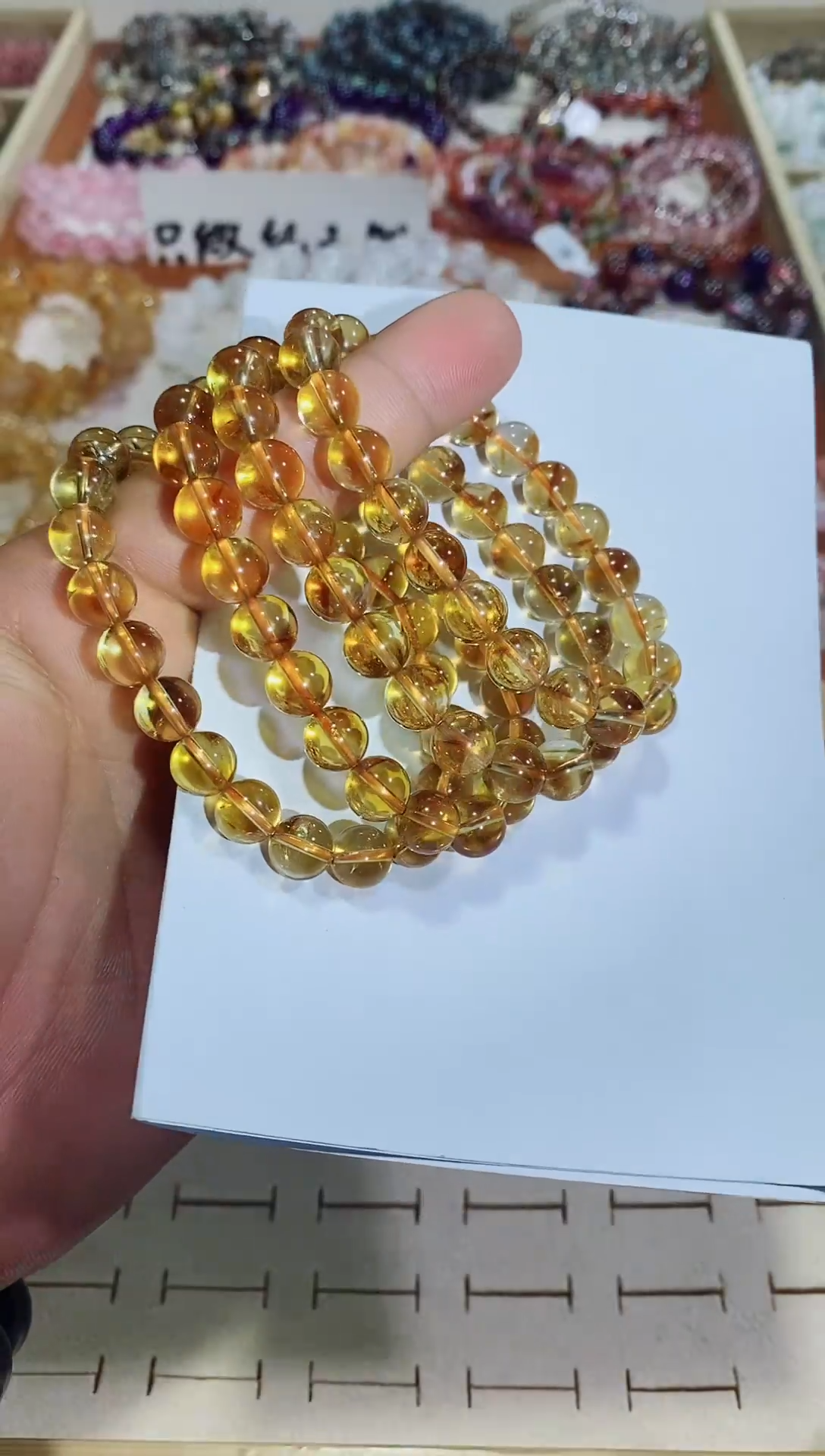 【闪购商品】黄晶手链未镶嵌黄塔晶9M+（多样性发其一）