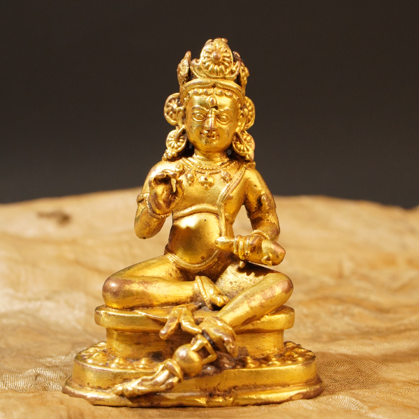 清代黄财神像/LBTGW2012/古玩藏传/律宝堂