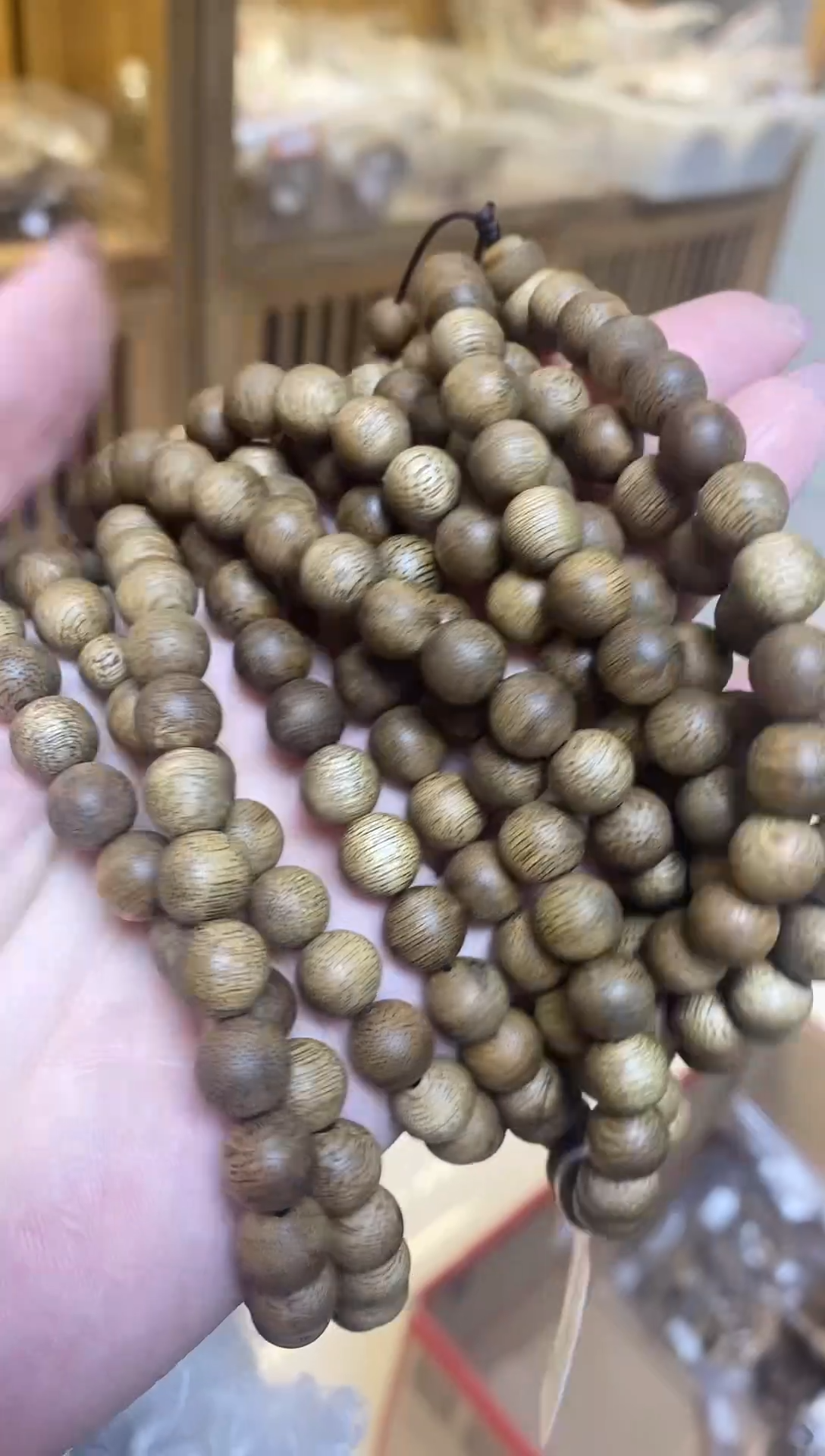 【闪购商品】沉香手串菩萨棋圆珠长串红土沉0.9多样性发其一