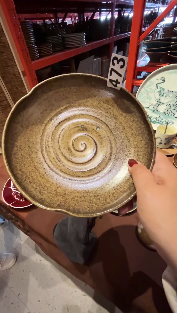 瓷片笨*F473和春光异型盘