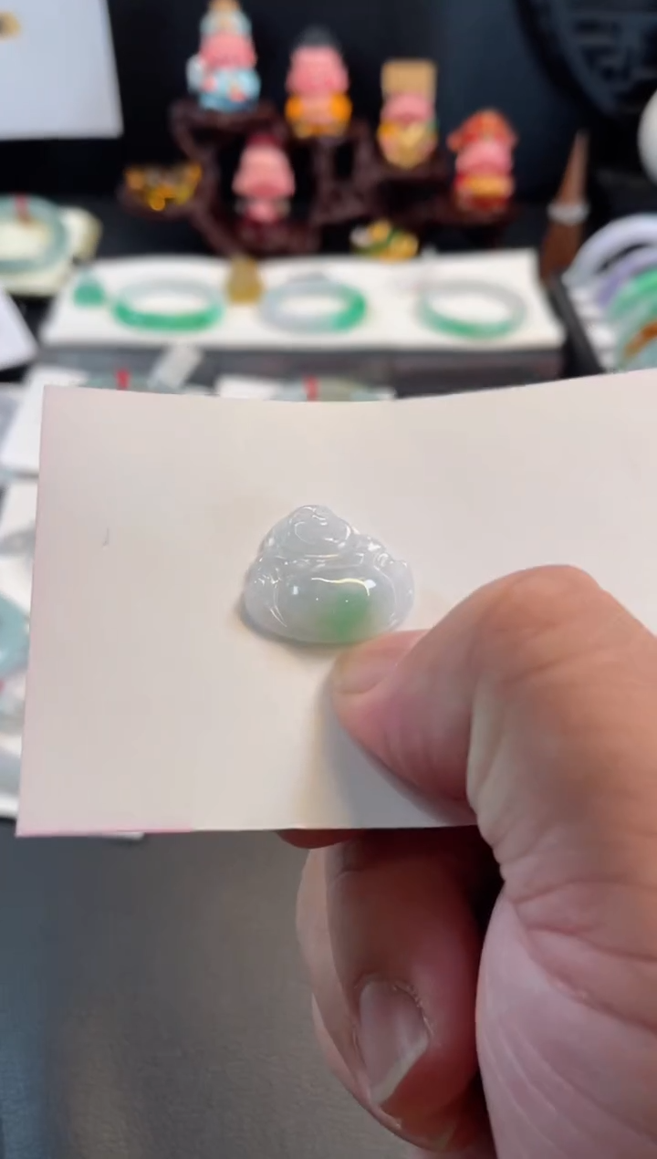 翡翠手镯未镶嵌43有纹裂