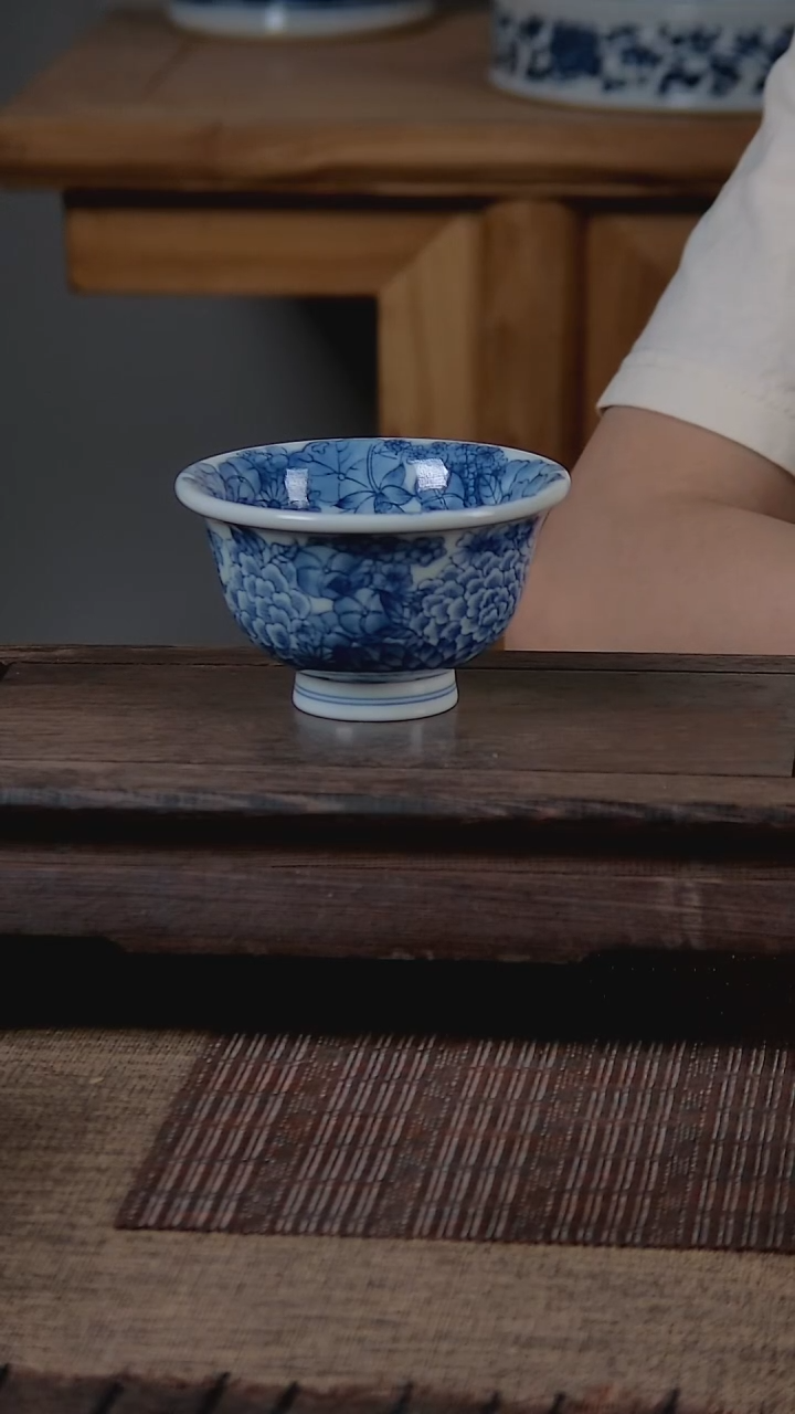 折葵非器手工手绘万花压手杯