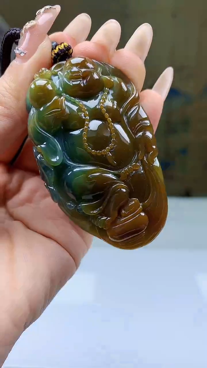 【闪购商品】定制翡翠未镶嵌4902ty-毛货挂件225