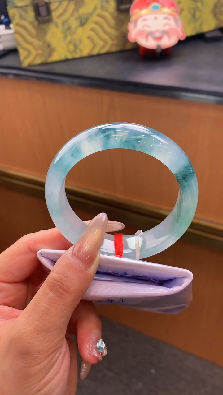 未镶嵌手镯翡翠-F139-正圈56.4-全款60万-定金2万