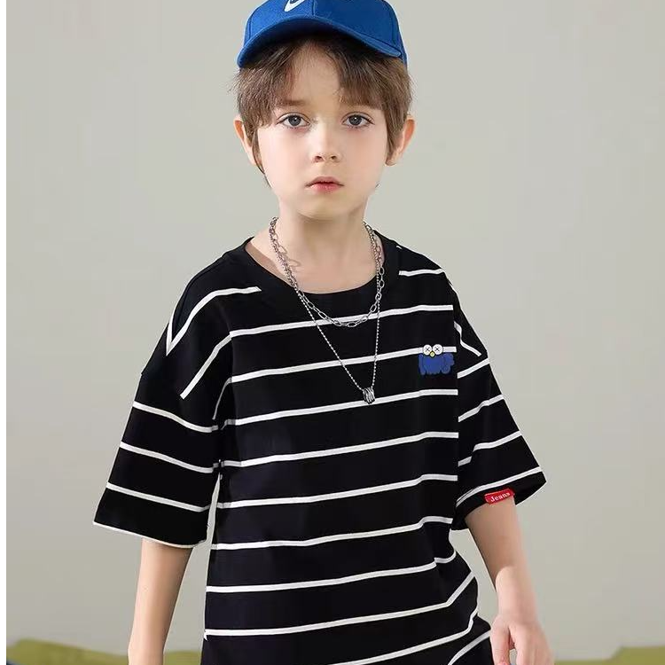 97690高端专享夏款短袖黑条纹（斯）