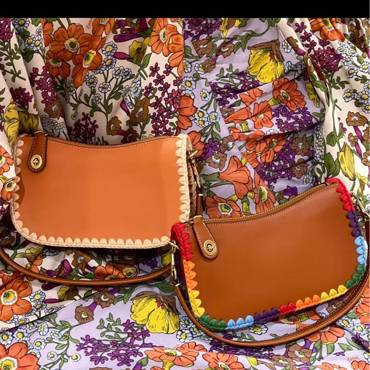 95新 COACH/蔻驰  代卖服务！mini彩线编织腋下包  18518278