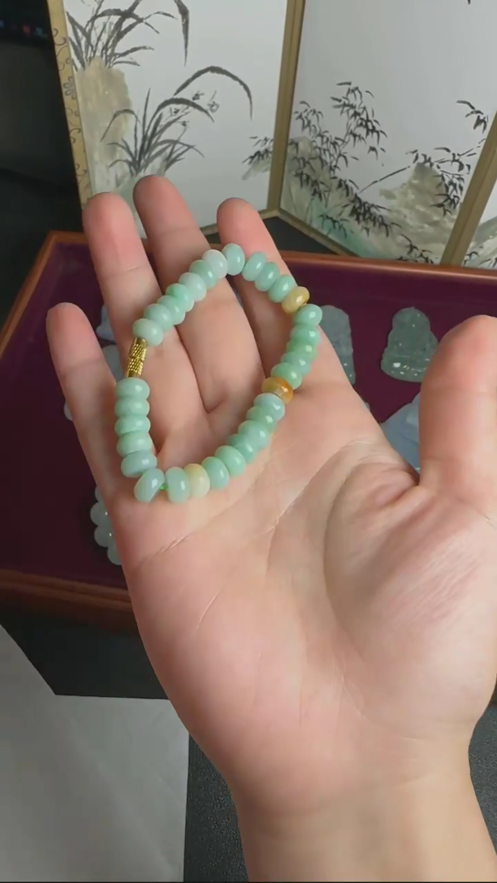 【闪购商品】翡翠手串未镶嵌WY0223076多样性发一