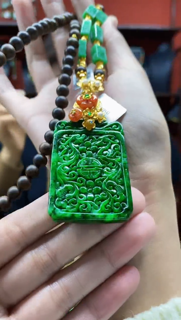 颈饰未镶嵌翡翠翡翠吊坠-36