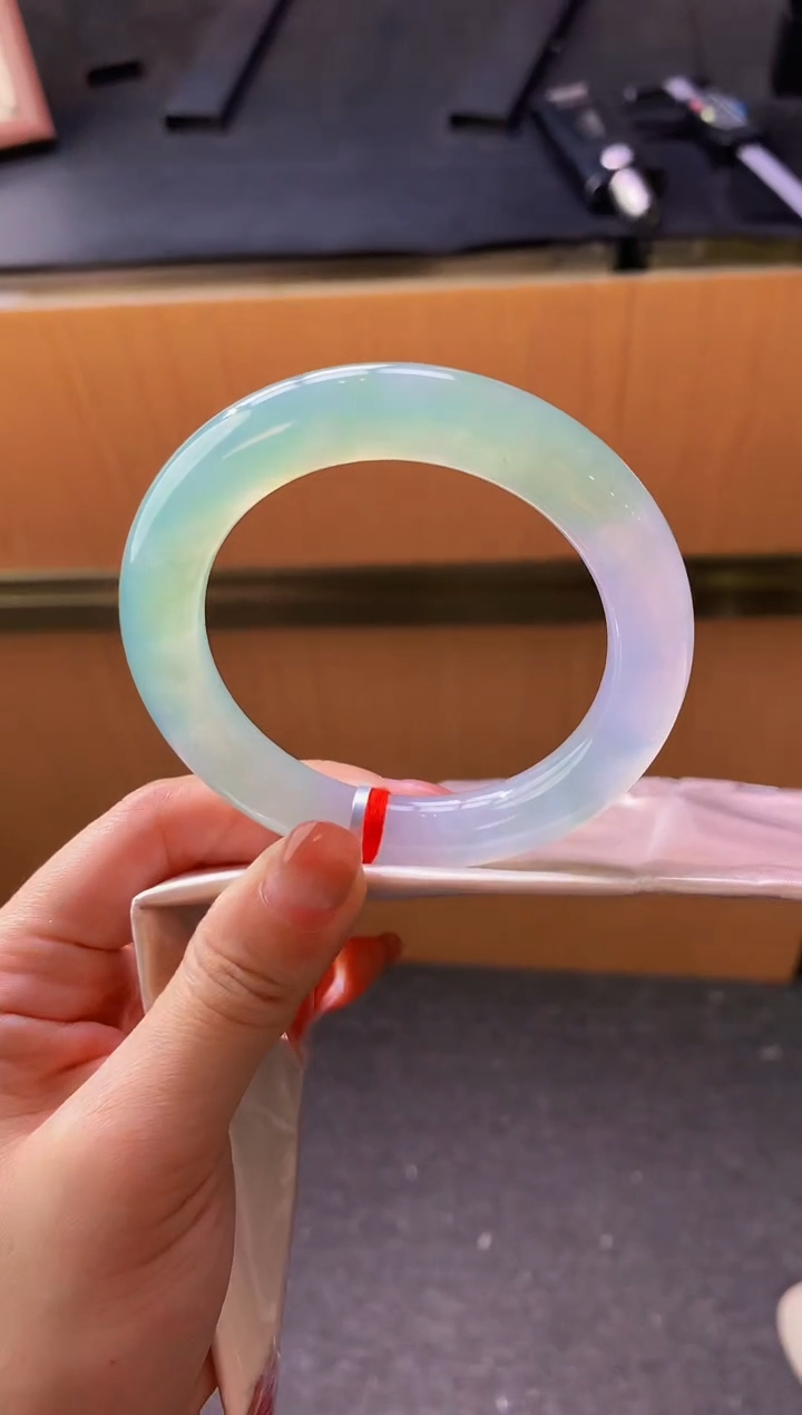 未镶嵌手镯翡翠-C55 圈口56.4 全款22万 定金2万