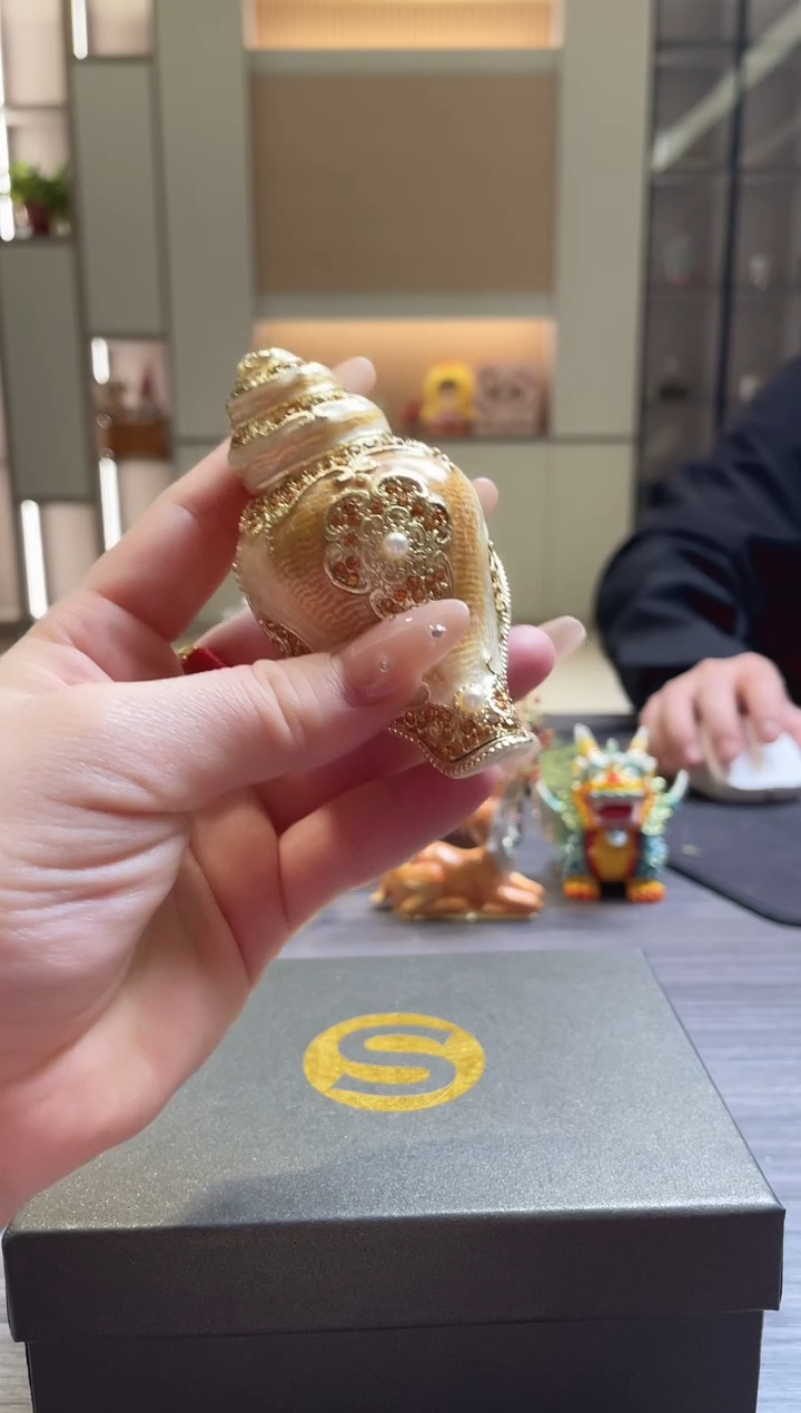 手工艺品琉璃珐琅彩七宝烧首饰盒