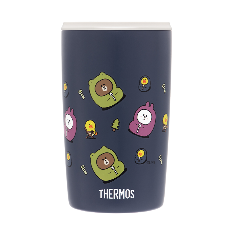 【A等品微瑕】膳魔师咖啡杯line friends系列415ml藏青 