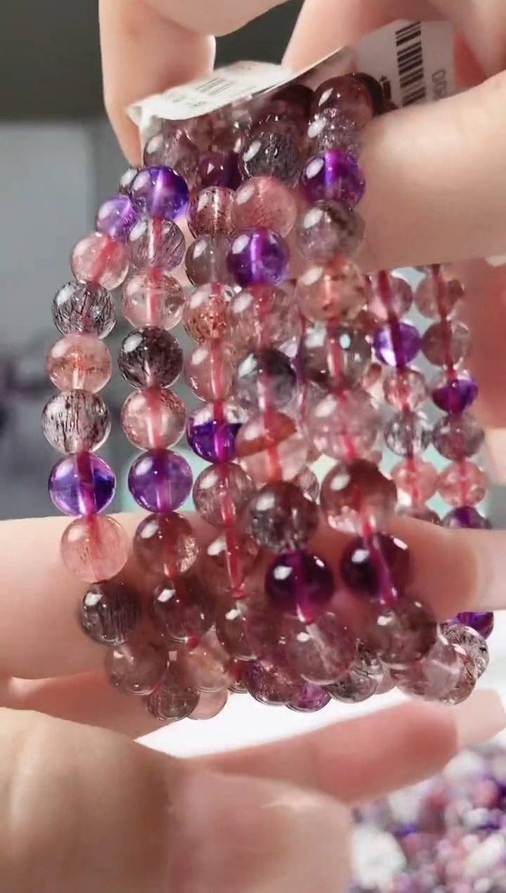 【闪购商品】水晶手串未镶嵌7mm多样性发其一