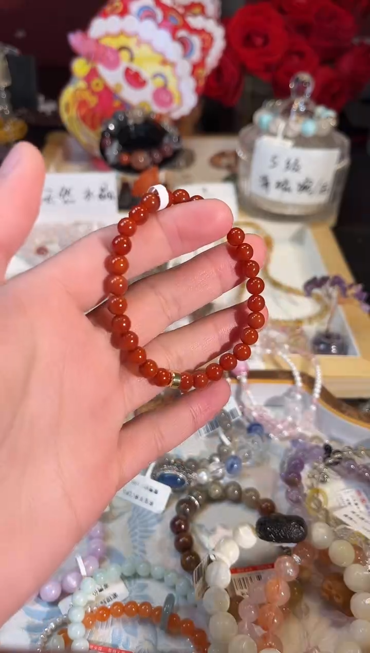 【闪购商品】南红玛瑙手链未镶嵌Q655手串