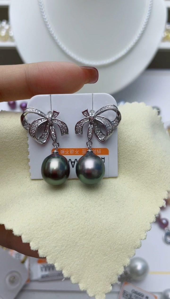 【闪购商品】海水珍珠耳饰银S925镶嵌W104