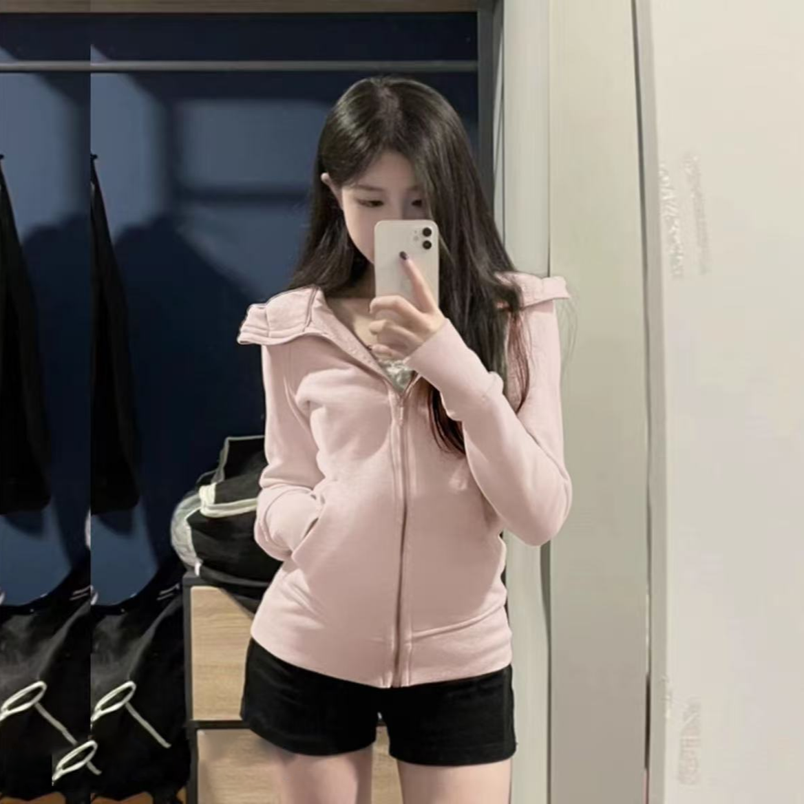 运动LULU外套女修身显瘦连帽衫2025秋跑步健身服长袖上衣休闲夹克