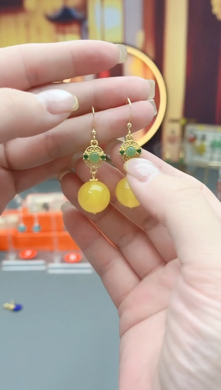 未镶嵌耳钉玛瑙/玉髓202