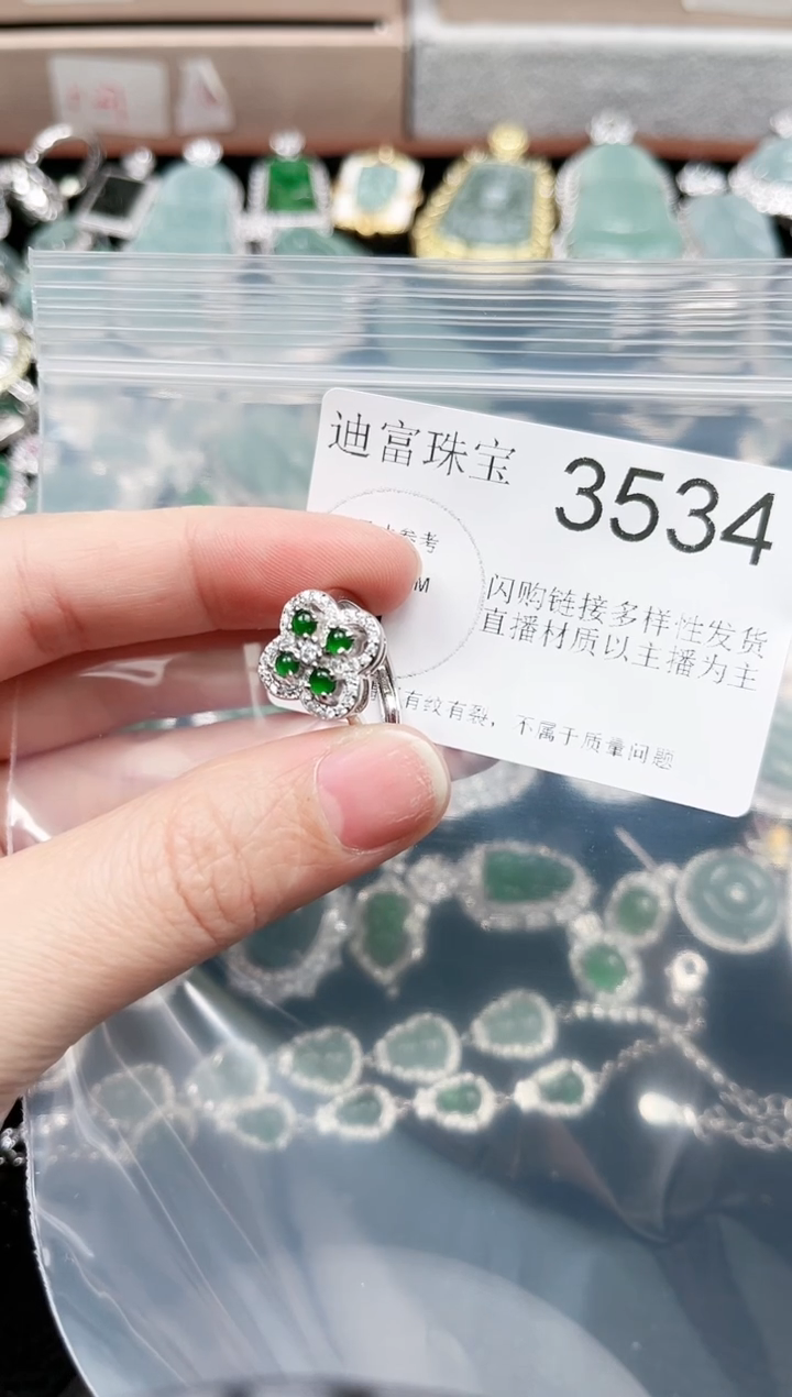 【闪购商品】翡翠颈饰未镶嵌3534赠皮绳