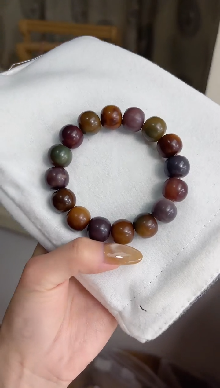 手串菩提根/象牙果i78紫美人干磨苹果12*14mm手串