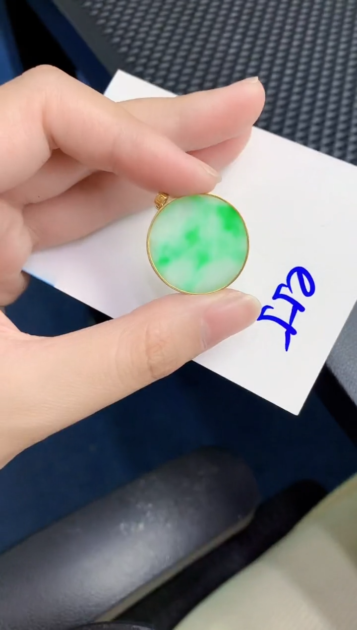 【闪购商品】翡翠颈饰18K金镶嵌000000000