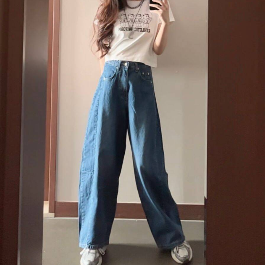 【韩国东大门代购】人手一条！itz后腰调节牛仔裤003