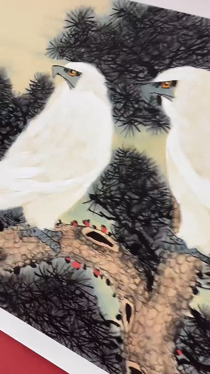 国画鹰振霜翎卷天风       