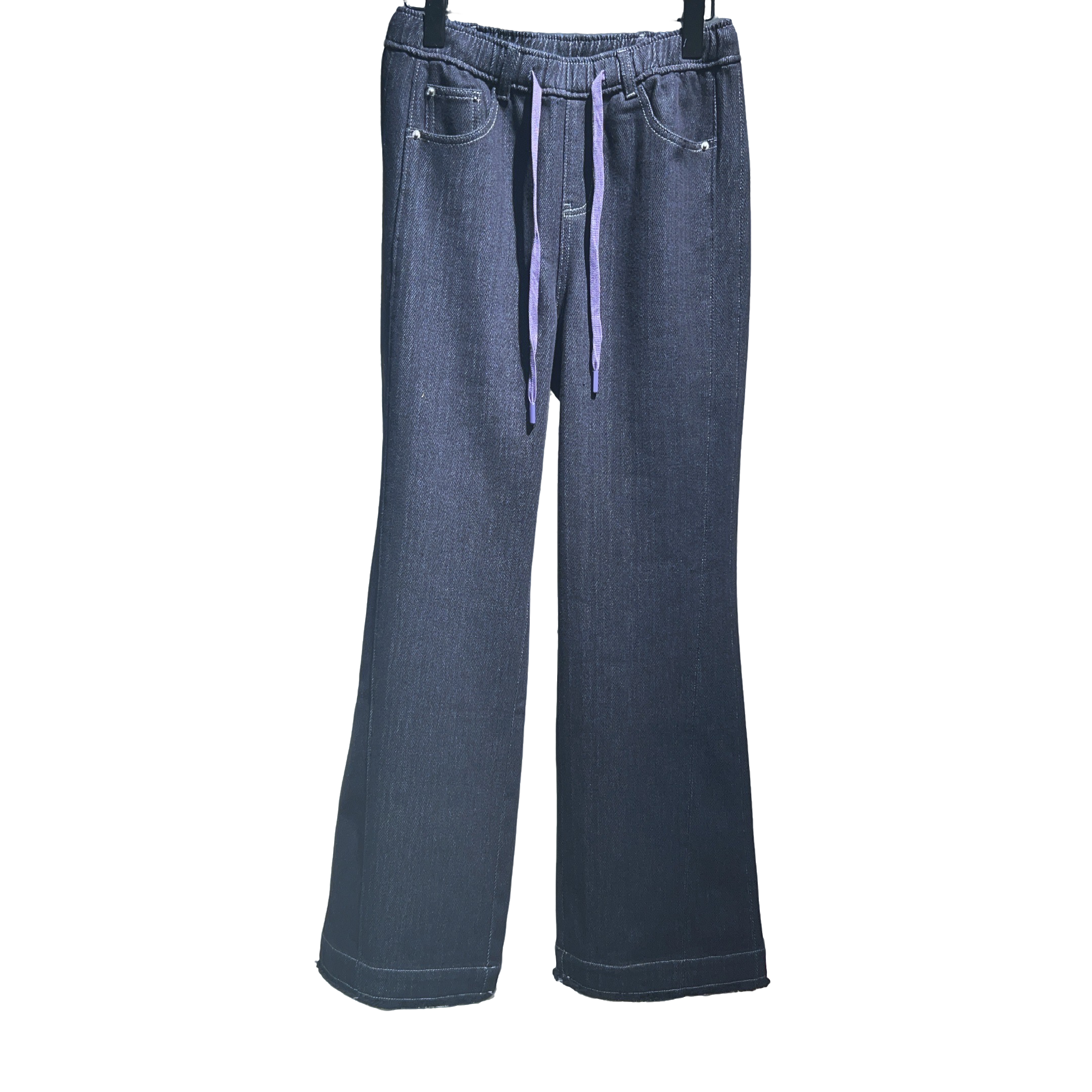 水淼399阔腿喇叭裤1622新款微喇牛仔时尚百搭