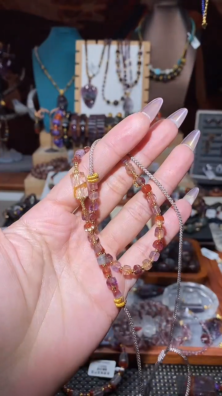 万能链未镶嵌水晶极光多宝锦鲤八棱