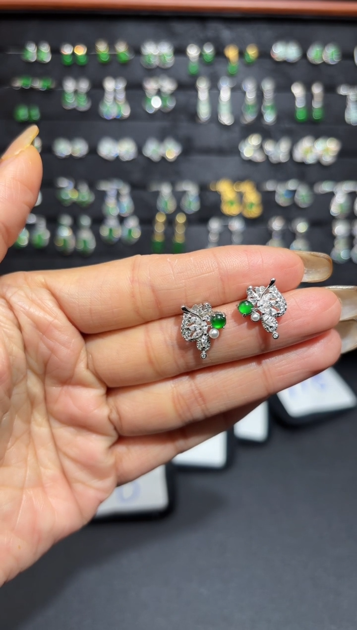 【闪购商品】翡翠颈饰银S925镶嵌蛋面/支持复检/一件