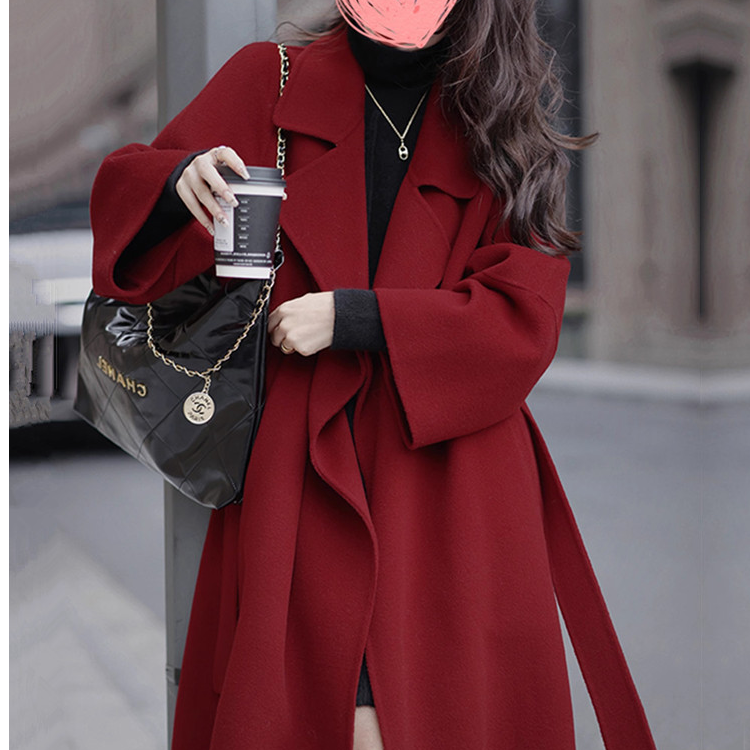 2001-2200小琪双面毛呢春秋冬大衣