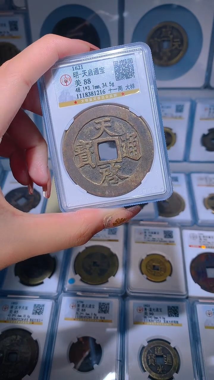 【闪购商品】铜天启通宝十一两大样