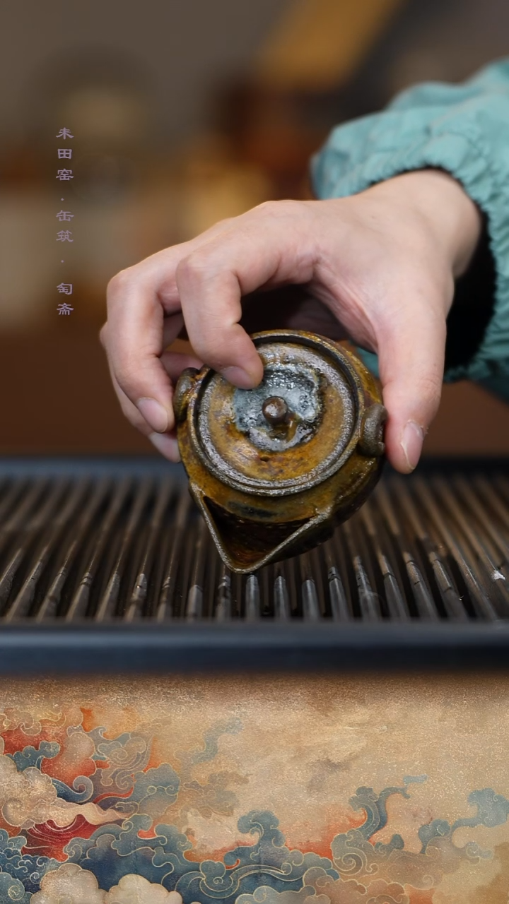 茶壶紫砂小***好柴烧紫泥手抓宝瓶窑泪