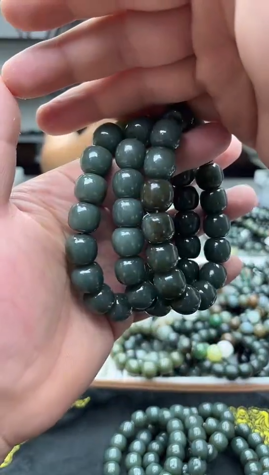 手串未镶嵌和田玉纯天然新疆且末蓝14拍一发一，多样性发货
