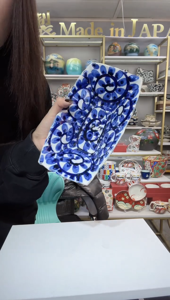 陶瓷长方形钵一只装