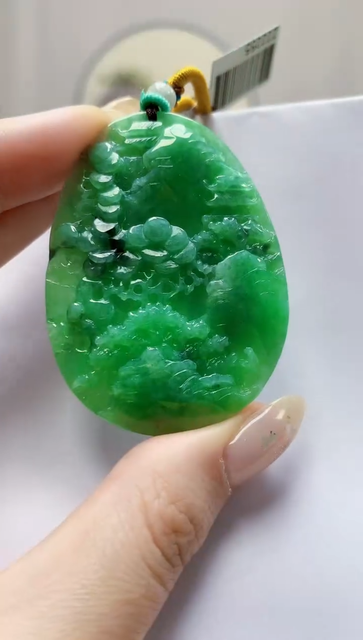 未镶嵌定制翡翠5145jw-毛货挂件15