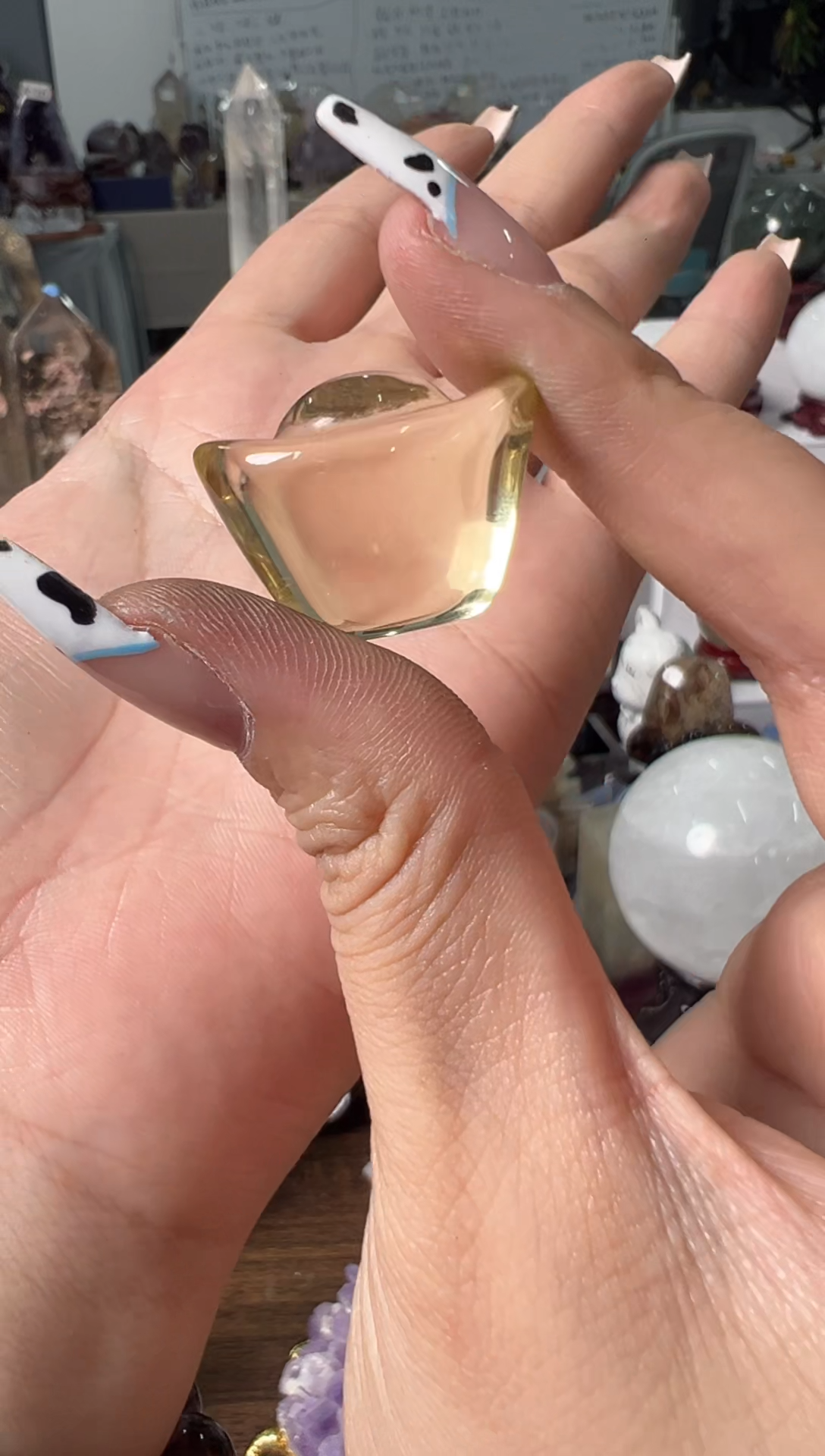 未镶嵌珠宝半成品水晶M895 多样性发一  约2.4cm