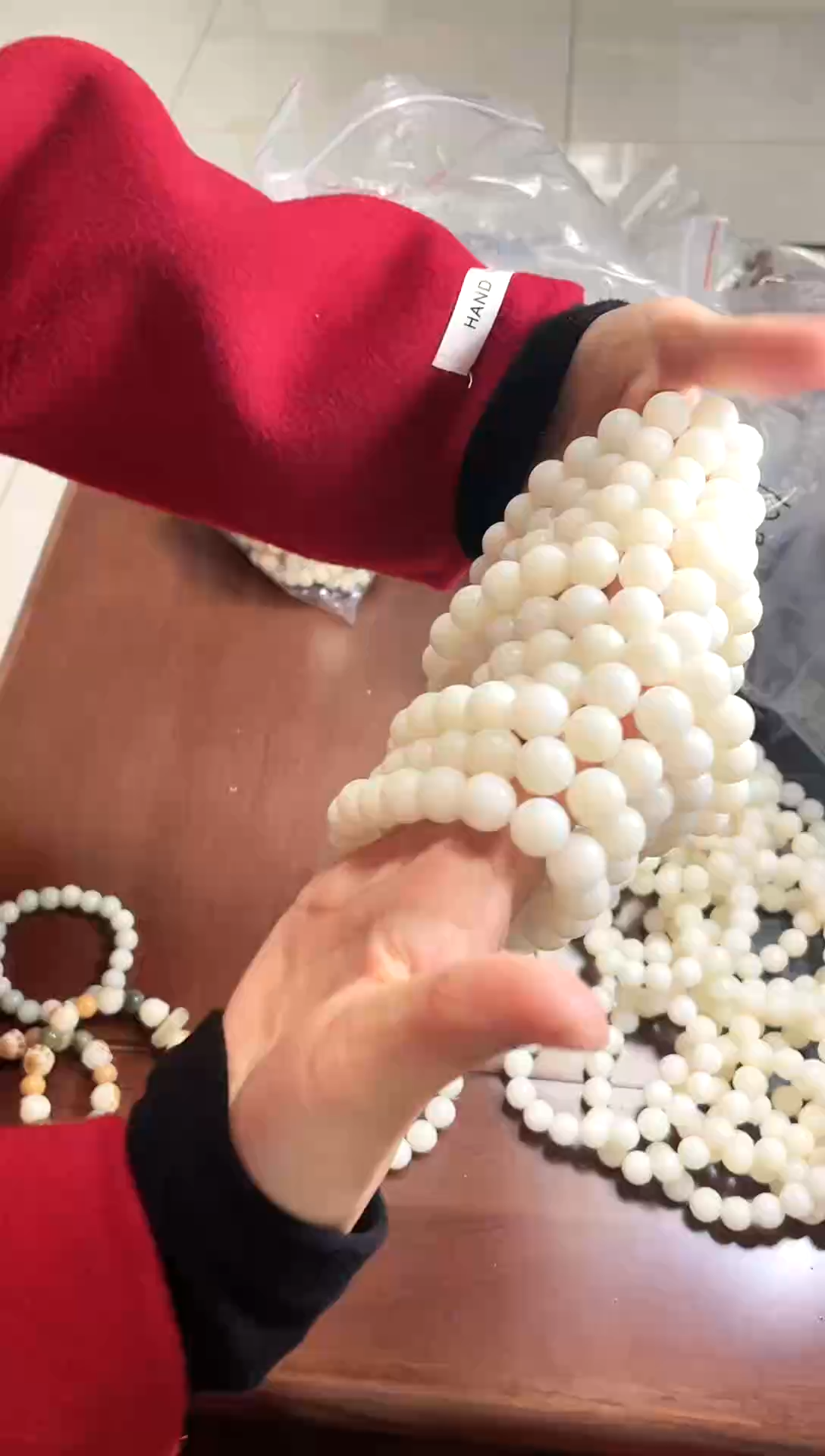 【闪购商品】菩提根/象牙果手串圆珠卡12 的白菩提手串