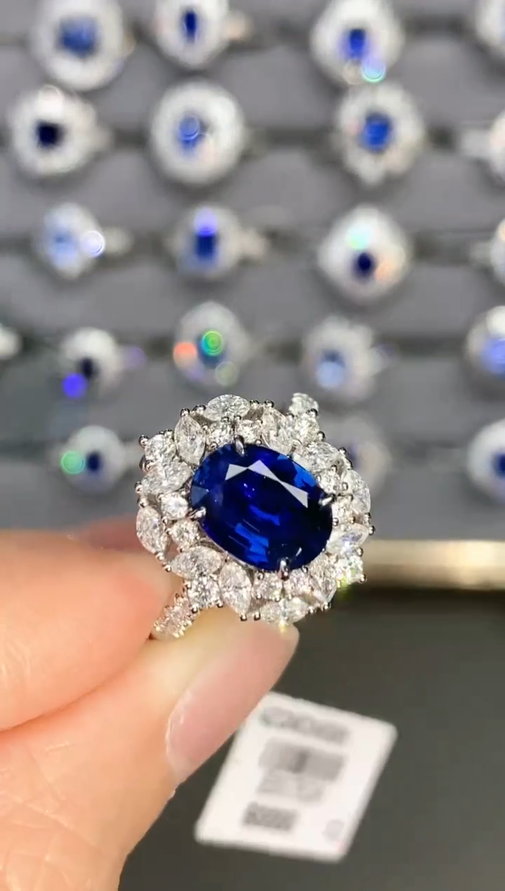 【闪购商品】蓝宝石戒指18K金镶嵌2.05ct/年货节专属价