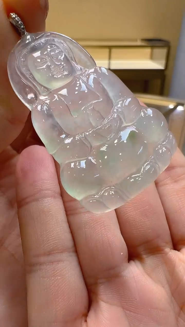 【闪购商品】翡翠18K金镶嵌吊坠(不含链)不含链多样性团购发一件