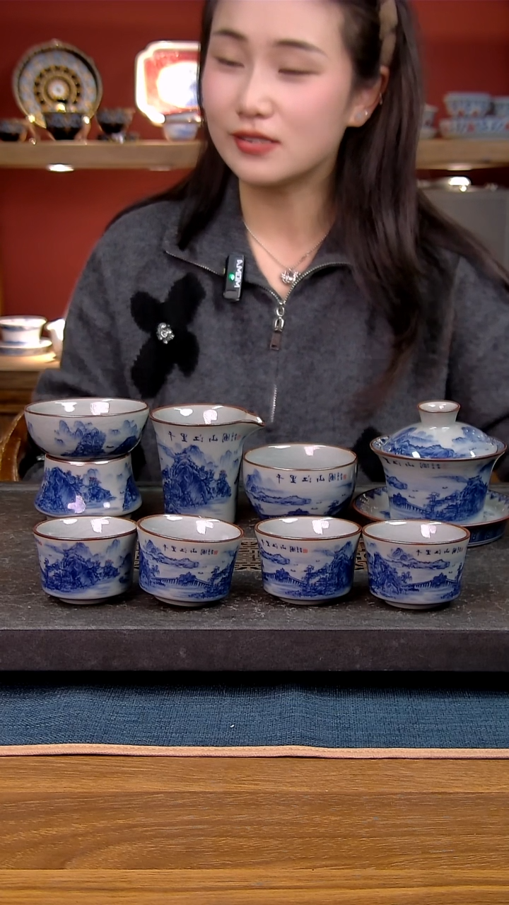 简装家用款8件套 老陶泥开片纹陶瓷茶具