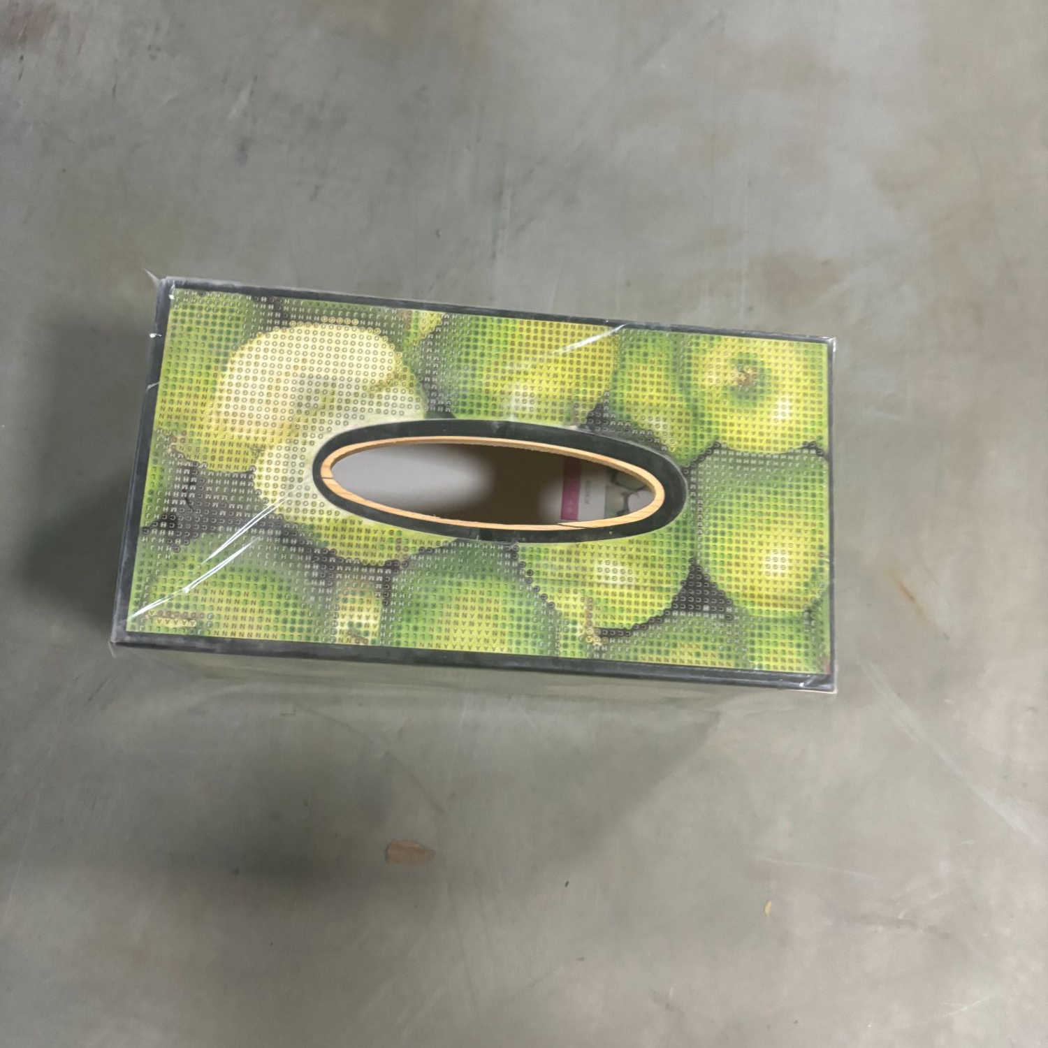便携式纸巾盒竹木款钻石画设计款收纳盒