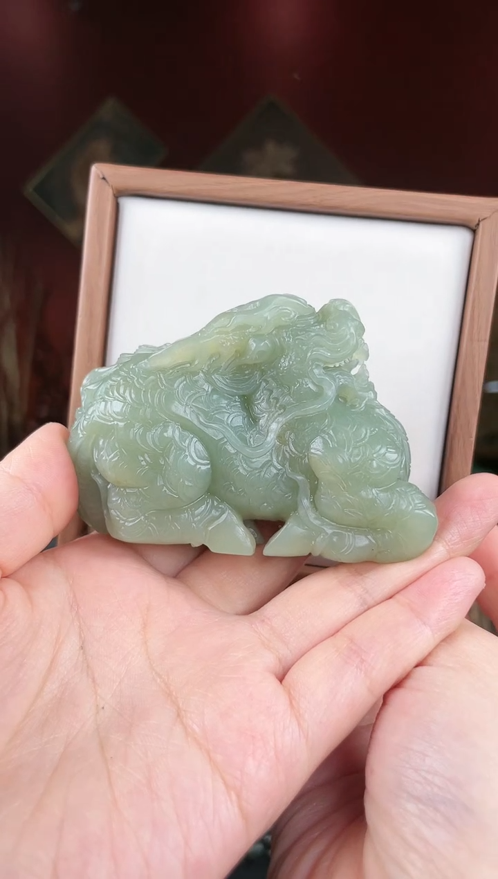 【闪购商品】和田玉摆件未镶嵌麒麟
