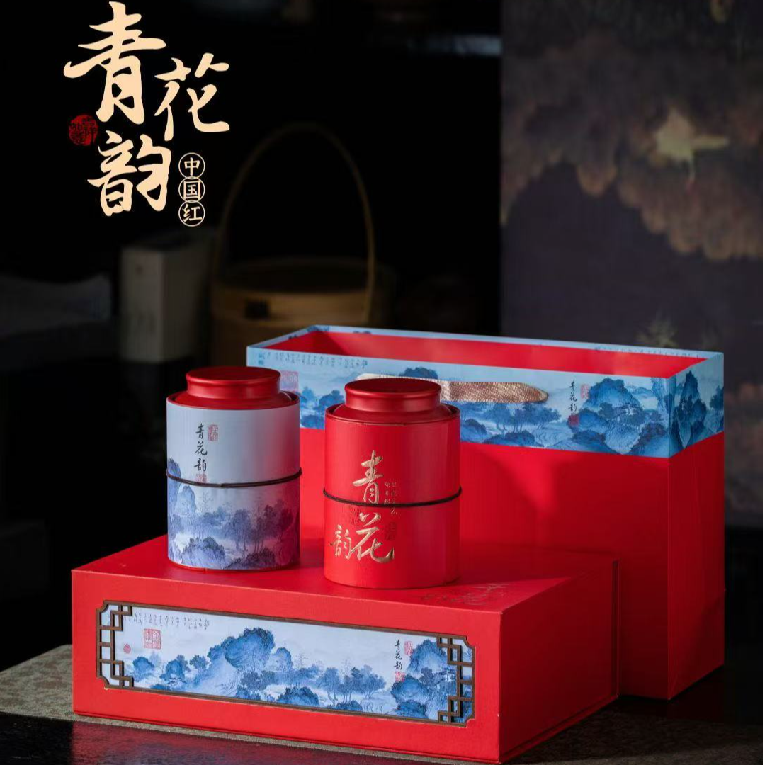 【拍一发二-青花韵】25新茶岩茶大红袍茶叶礼盒装中秋送礼岩茶礼盒