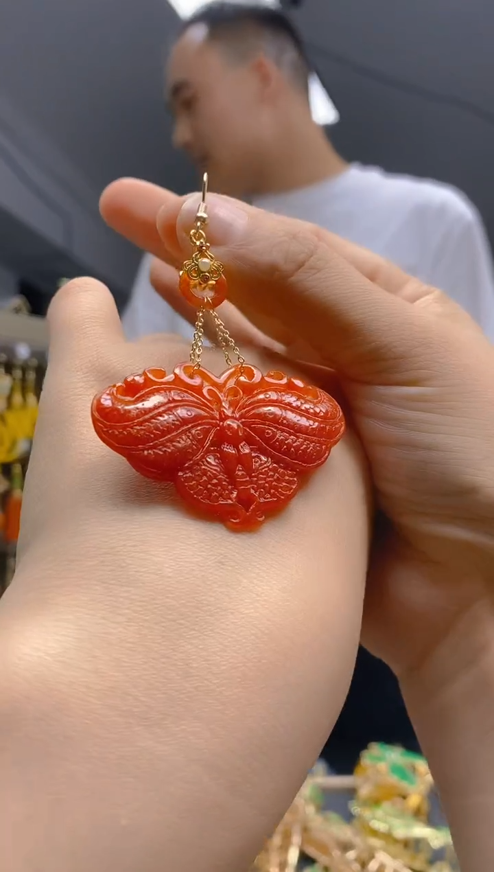 【闪购商品】翡翠耳饰合金102翡翠耳钩一个