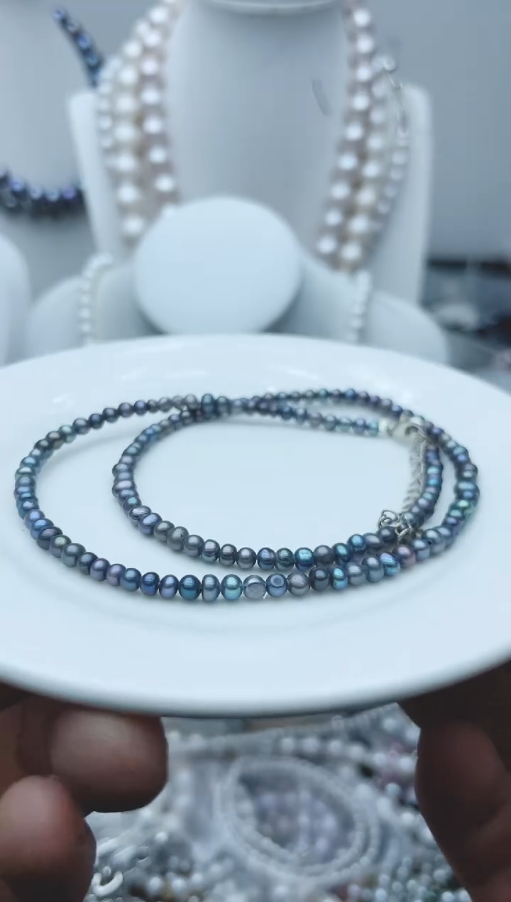 【闪购商品】淡水珍珠颈饰钛钢1