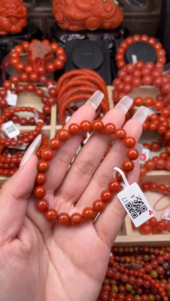 【闪购商品】南红玛瑙珠宝奇石未镶嵌-8+随机多样性/一条