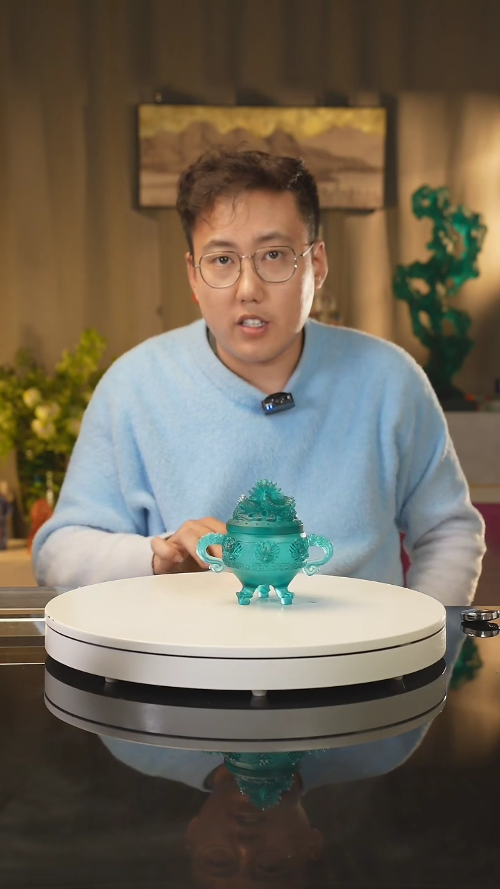 【闪购商品】雅致水晶琉璃 古法琉璃 龙鼎