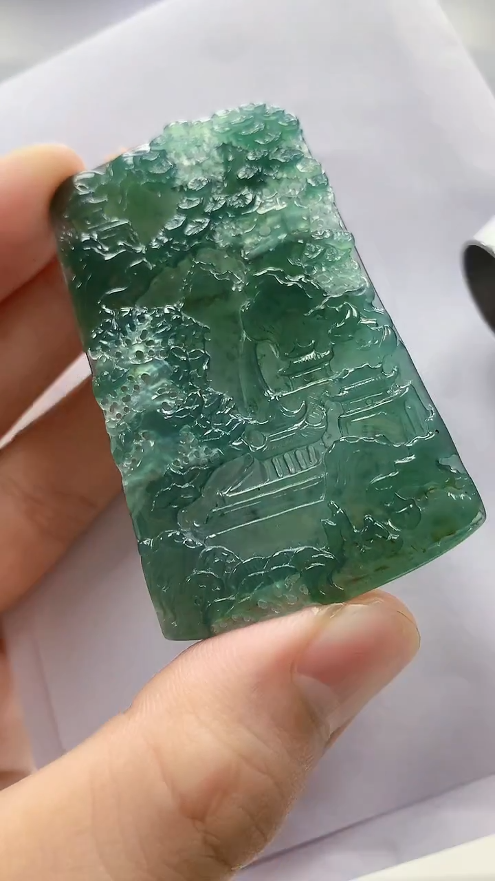 定制翡翠未镶嵌5145bb-毛货挂件64