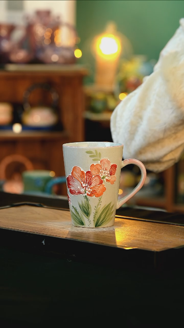 【闪购商品】杯手绘心瓷陶瓷浮力