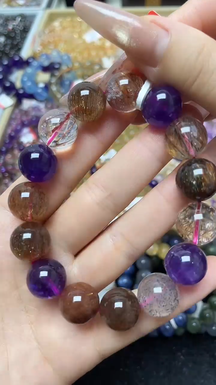 水晶手链未镶嵌超七14.5