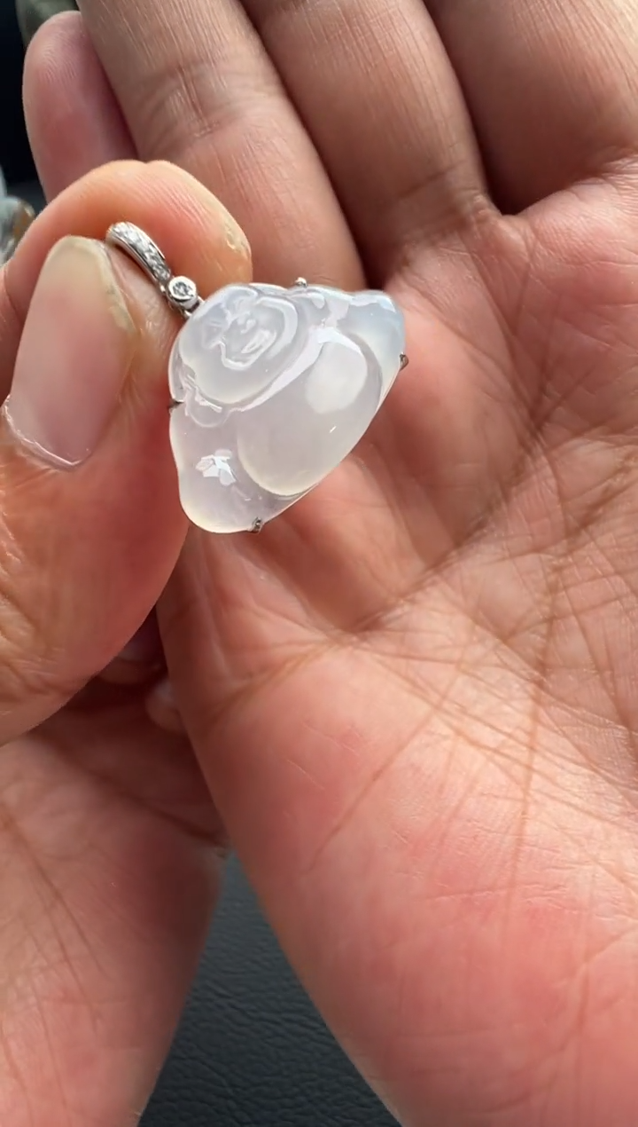 颈饰18K金镶嵌翡翠翡翠颈饰